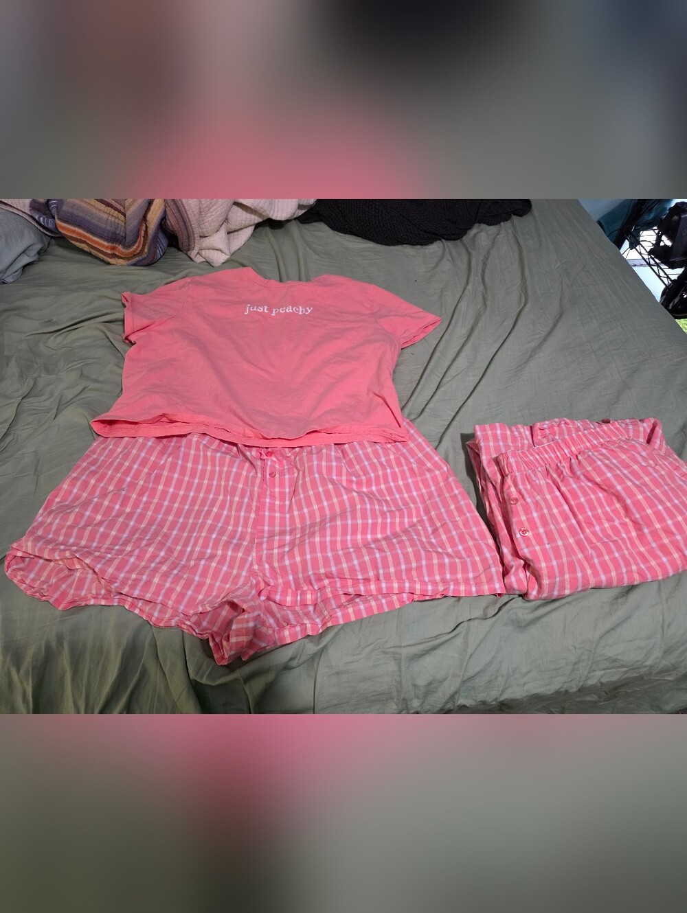 " Just Peachy" 3 Piece Pajama Set